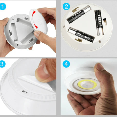 Luces LED Inalámbricas: Paquete de 3 luces con mando